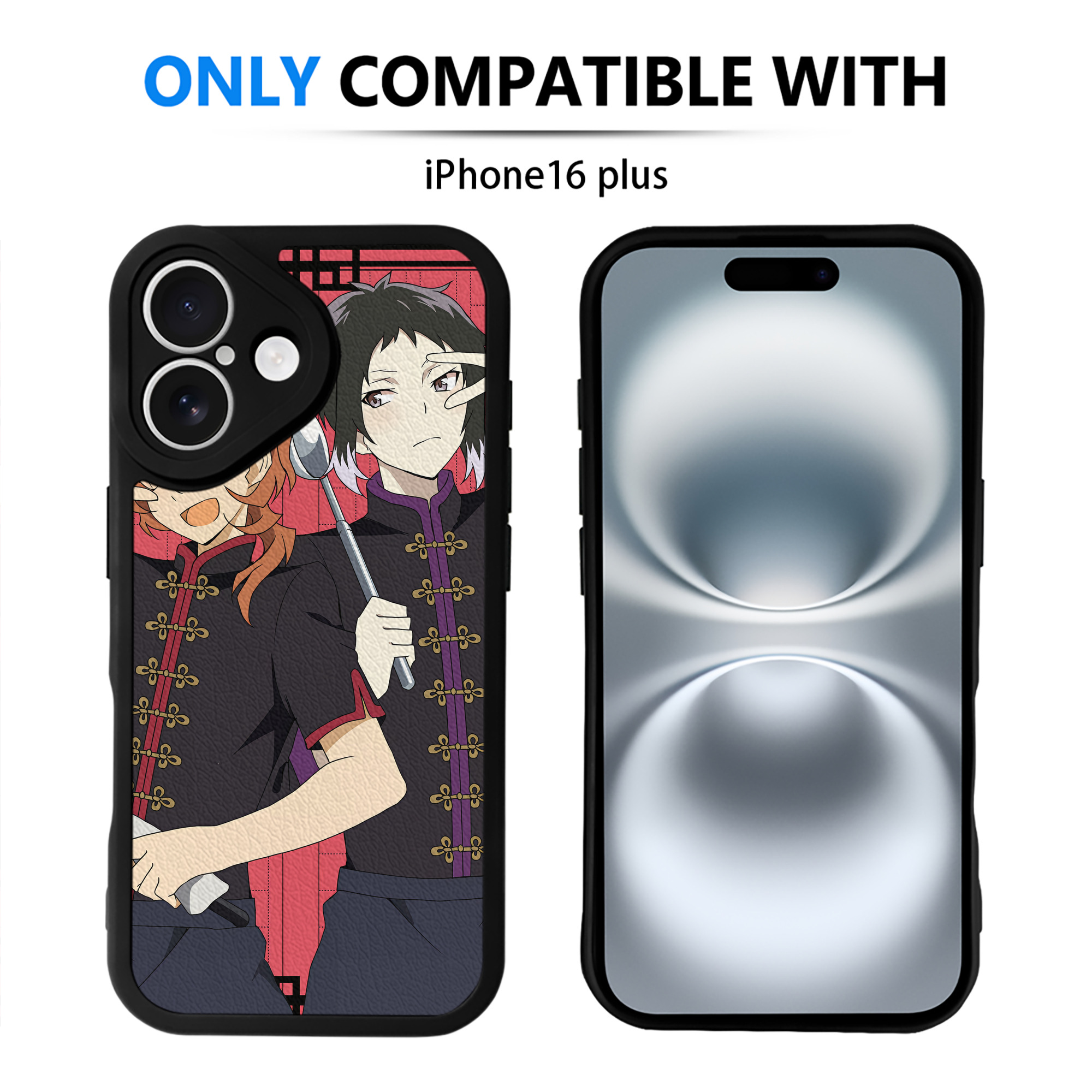 （画像用） 文豪ストレイドッグス Bungo Stray Dogs 【iPhone 16シリーズ対応】シリコンスマホケース（レザー調） 材質：シリコン